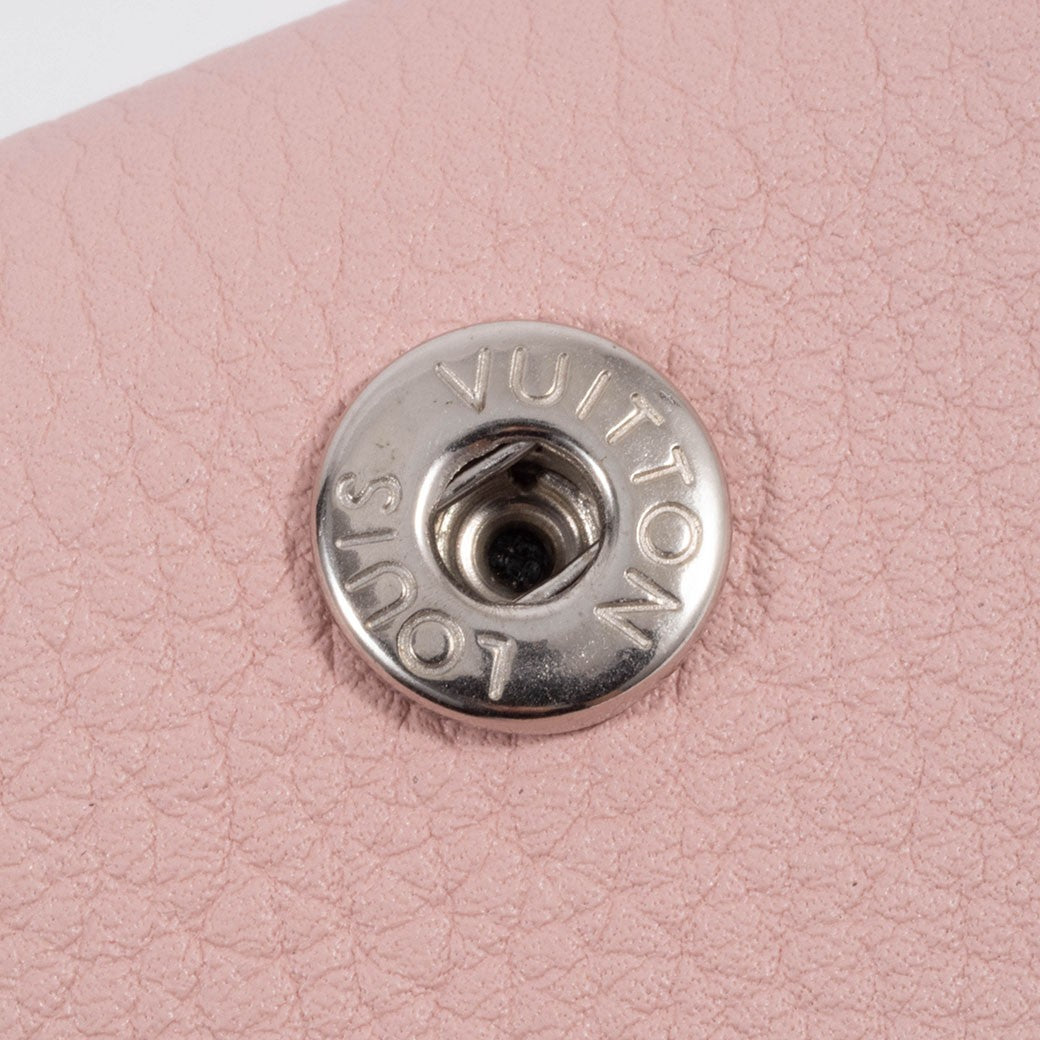 LOUIS VUITTON Portefeuille Lockmini Womens Wallet Rose Ballerine Preowned Auth19